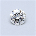 Diamante Natural 0.41 quilates, Redondo , Color F, claridad SI1 y certificado GIA