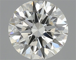Picture of Natural Diamond 0.58 Carats, Round with Excellent Cut, H Color, VVS2 Clarity and Certified by IGI