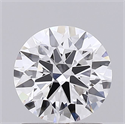 Lab Grown Diamond 2.01 Carats, Round with Ideal Cut, D Color, VVS1 Clarity and Certified by IGI