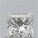 Natural Diamond 0.33 Carats, Princess with  Cut, G Color, VVS2 Clarity and Certified by GIA