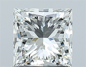 Picture of Natural Diamond 1.01 Carats, Princess with  Cut, I Color, VS2 Clarity and Certified by GIA