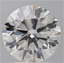 Lab Grown Diamond 4.05 Carats, Round with Ideal Cut, F Color, VS1 Clarity and Certified by IGI