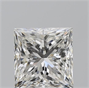 Natural Diamond 2.50 Carats, Princess with  Cut, H Color, VS1 Clarity and Certified by GIA