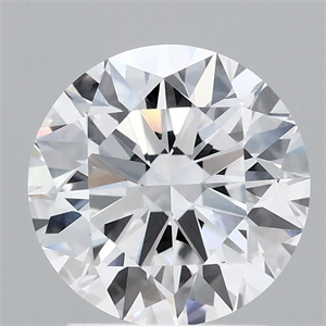 Picture of Lab Grown Diamond 2.14 Carats, Round with Ideal Cut, D Color, VVS2 Clarity and Certified by IGI