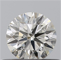 Natural Diamond 0.40 Carats, Round with Excellent Cut, J Color, IF Clarity and Certified by GIA