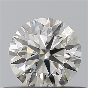 Picture of Natural Diamond 0.40 Carats, Round with Excellent Cut, J Color, IF Clarity and Certified by GIA