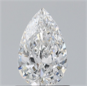 Natural Diamond 0.80 Carats, Pear with  Cut, E Color, VS2 Clarity and Certified by GIA