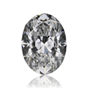 Natural Diamond 0.80 Carats, Oval with  Cut, D Color, VVS2 Clarity and Certified by GIA