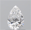 Natural Diamond 0.63 Carats, Pear with  Cut, D Color, VVS1 Clarity and Certified by GIA