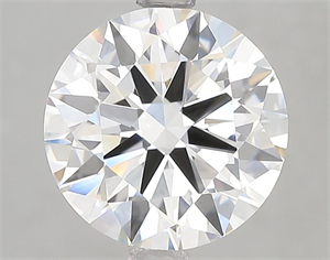 Picture of Lab Grown Diamond 3.08 Carats, Round with Ideal Cut, F Color, VVS2 Clarity and Certified by IGI