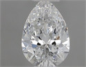 Natural Diamond 0.50 Carats, Pear with  Cut, E Color, VVS1 Clarity and Certified by IGI