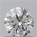 Natural Diamond 0.82 Carats, Round with Excellent Cut, F Color, VS1 Clarity and Certified by GIA