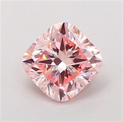Picture of Lab Grown Diamond 1.46 Carats, CUSHION MODIFIED with  Cut, Fancy Intense Pink Color, VVS2 Clarity and Certified by IGI