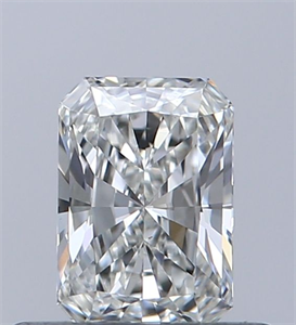 Picture of Natural Diamond 0.44 Carats, Radiant with  Cut, H Color, VS2 Clarity and Certified by GIA
