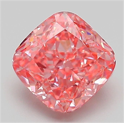 Picture of Lab Grown Diamond 2.04 Carats, CUSHION MODIFIED with  Cut, Fancy Vivid Pink Color, VVS2 Clarity and Certified by IGI