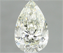 Natural Diamond 0.40 Carats, Pear with  Cut, J Color, IF Clarity and Certified by IGI