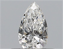 Diamante Natural 0.30 quilates, De pera , Color F, claridad SI1 y certificado GIA