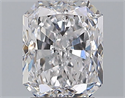 Natural Diamond 2.20 Carats, Radiant with  Cut, D Color, SI1 Clarity and Certified by GIA