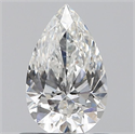 Diamante Natural 0.60 quilates, De pera , Color F, claridad SI1 y certificado GIA