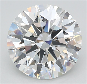 Picture of Lab Grown Diamond 5.48 Carats, Round with Ideal Cut, E Color, IF Clarity and Certified by IGI
