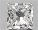 Natural Diamond 1.54 Carats, Princess with  Cut, I Color, SI2 Clarity and Certified by GIA
