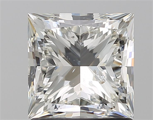 Picture of Natural Diamond 1.54 Carats, Princess with  Cut, I Color, SI2 Clarity and Certified by GIA