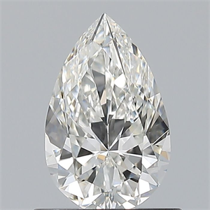 Picture of Natural Diamond 0.70 Carats, Pear with  Cut, H Color, VVS2 Clarity and Certified by GIA