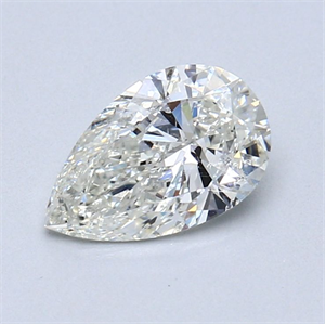 Picture of Natural Diamond 1.00 Carats, Pear with  Cut, I Color, SI2 Clarity and Certified by GIA