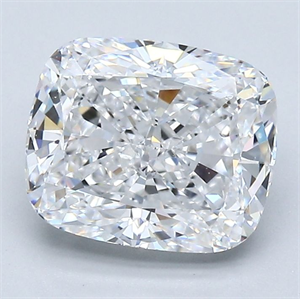 Picture of Natural Diamond 2.30 Carats, Cushion with  Cut, D Color, VVS1 Clarity and Certified by GIA