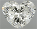 Natural Diamond 0.52 Carats, Heart with  Cut, L Color, SI1 Clarity and Certified by GIA