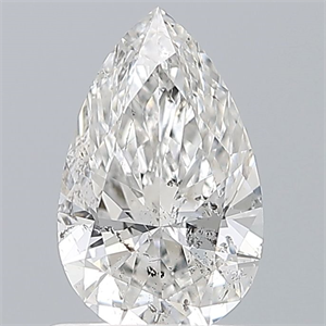 Foto Diamante Natural 0.75 quilates, De pera , Color F, claridad I1 y certificado GIA de