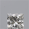 Natural Diamond 0.41 Carats, Princess with  Cut, G Color, IF Clarity and Certified by IGI
