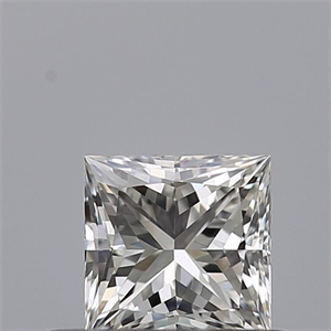Picture of Natural Diamond 0.41 Carats, Princess with  Cut, G Color, IF Clarity and Certified by IGI
