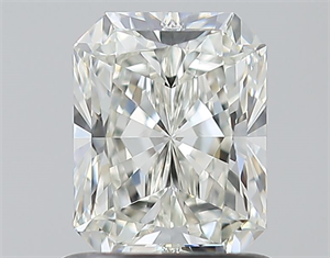 Picture of Natural Diamond 1.01 Carats, Radiant with  Cut, I Color, VVS1 Clarity and Certified by GIA