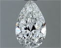 Diamante Natural 0.51 quilates, De pera , Color F, claridad VS2 y certificado GIA