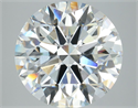 Natural Diamond 5.28 Carats, Round with Excellent Cut, F Color, SI1 Clarity and Certified by GIA