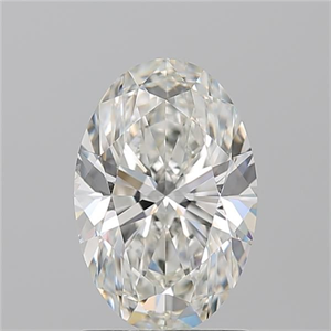 Picture of Natural Diamond 1.71 Carats, Oval with  Cut, I Color, SI1 Clarity and Certified by GIA