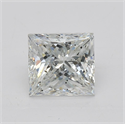Natural Diamond 1.49 Carats, Princess with  Cut, G Color, SI2 Clarity and Certified by GIA