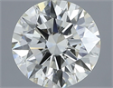 Natural Diamond 1.50 Carats, Round with Excellent Cut, L Color, SI1 Clarity and Certified by IGI