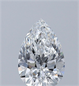 Natural Diamond 0.50 Carats, Pear with  Cut, E Color, SI1 Clarity and Certified by GIA