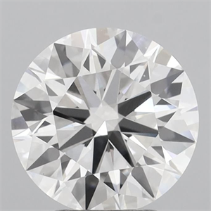 Picture of Lab Grown Diamond 3.17 Carats, Round with Ideal Cut, E Color, VVS2 Clarity and Certified by IGI
