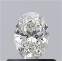 Natural Diamond 0.41 Carats, Oval with  Cut, G Color, VS2 Clarity and Certified by GIA