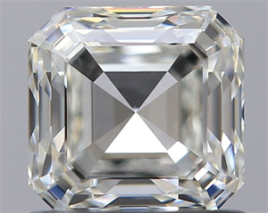 Picture of Natural Diamond 0.92 Carats, Asscher with  Cut, J Color, VS1 Clarity and Certified by GIA