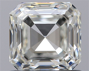 Picture of Natural Diamond 0.92 Carats, Asscher with  Cut, J Color, VS1 Clarity and Certified by GIA
