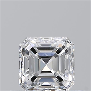 Picture of Natural Diamond 0.50 Carats, Asscher with  Cut, D Color, VVS1 Clarity and Certified by GIA