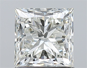 Picture of Natural Diamond 1.01 Carats, Princess with  Cut, H Color, IF Clarity and Certified by IGI