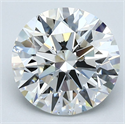 Diamante Natural 3.21 quilates, Redondo , Color G, claridad VS2 y certificado GIA