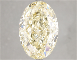 Picture of Lab Grown Diamond 7.04 Carats, Oval with  Cut, Fancy Yellow Color, VS1 Clarity and Certified by IGI