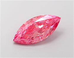 Picture of Lab Grown Diamond 2.30 Carats, Marquise with  Cut, Fancy Vivid Pink Color, VS2 Clarity and Certified by IGI