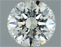 Natural Diamond 0.90 Carats, Round with Excellent Cut, K Color, VVS2 Clarity and Certified by IGI